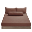 Picture of ai by AKEMI Colourkissed Collection Fitted Sheet Set | 100% MicroXT 700TC - Elvera Cedar Brown (Super Single/Queen/King)