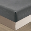 Picture of ai by AKEMI Colourkissed Collection Fitted Sheet Set | 100% MicroXT 700TC - Elvera Indigo Grey (Super Single/Queen/King)