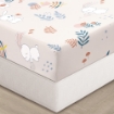 Picture of AKEMI Cotton Essentials Jovial Kids Fitted Sheet Set 600TC - Aster Flower (Super Single/ Queen/ King)