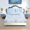 Picture of AKEMI Cotton Essentials Jovial Kids Fitted Sheet Set 600TC - Whale Song (Super Single/ Queen/ King)