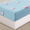 Picture of AKEMI Cotton Essentials Jovial Kids Fitted Sheet Set 600TC - Seaside Vacation (Super Single/ Queen/ King)