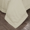 Picture of AKEMI Cotton Sateen Affinity Quilt Cover Set | 100% Cotton 1200TC - Shine - Soya Cream (Super Single/Queen/King)