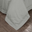 Picture of AKEMI Cotton Sateen Affinity Quilt Cover Set | 100% Cotton 1200TC - Shine - Silva Grey (Super Single/Queen/King)