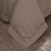 Picture of AKEMI Cotton Sateen Affinity Quilt Cover Set | 100% Cotton 1200TC - Shine - Clayra Brown (Super Single/Queen/King)