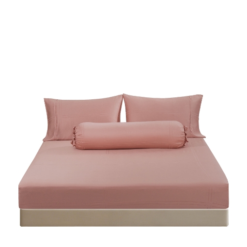 Picture of AKEMI TENCEL™ Lyocell Accord Fitted Sheet Set 1300TC - Coral Rose (Super Single/ Queen/ King)