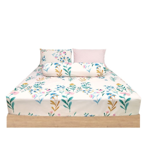 Picture of AKEMI Cotton Essentials Enclave Joy Fitted Sheet Set | 100% Cotton 650TC - Charleigh (Super Single/ Queen/ King)
