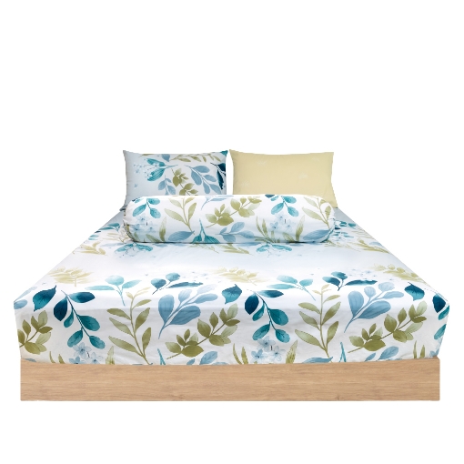 Picture of AKEMI Cotton Essentials Enclave Joy Fitted Sheet Set | 100% Cotton 650TC - Delilah (Super Single/ Queen/ King)