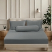 Picture of AKEMI TENCEL™ Lyocell Accord Fitted Sheet Set 1300TC - Nocturn Grey (Super Single/ Queen/ King)