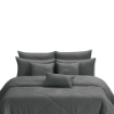 Picture of ai by AKEMI Colourkissed Collection Comforter Set | 100% MicroXT 700TC - Elvera Indigo Grey (Super Single/Queen/King)