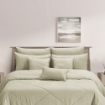 Picture of ai by AKEMI Colourkissed Collection Comforter Set | 100% MicroXT 700TC - Elvera Pale Khaki (Super Single/Queen/King)