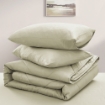 Picture of ai by AKEMI Colourkissed Collection Comforter Set | 100% MicroXT 700TC - Elvera Pale Khaki (Super Single/Queen/King)