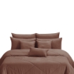 Picture of ai by AKEMI Colourkissed Collection Comforter Set | 100% MicroXT 700TC - Elvera Cedar Brown (Super Single/Queen/King)