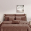 Picture of ai by AKEMI Colourkissed Collection Comforter Set | 100% MicroXT 700TC - Elvera Cedar Brown (Super Single/Queen/King)