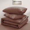 Picture of ai by AKEMI Colourkissed Collection Comforter Set | 100% MicroXT 700TC - Elvera Cedar Brown (Super Single/Queen/King)