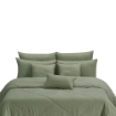 Picture of ai by AKEMI Colourkissed Collection Comforter Set | 100% MicroXT 700TC - Elvera Muted Olive (Super Single/Queen/King)