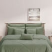 Picture of ai by AKEMI Colourkissed Collection Comforter Set | 100% MicroXT 700TC - Elvera Muted Olive (Super Single/Queen/King)
