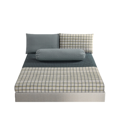 Picture of AKEMI Cotton Essentials Embrace Charm Fitted Sheet Set 600TC - Mccolls (Super Single/ Queen/ King)