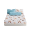 Picture of AKEMI Cotton Twill HeiQ Allergen Cheeky Cheeks Fitted Sheet Set 850TC - Hard Work (Super Single/ Queen/ King)