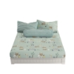 Picture of AKEMI Cotton Twill HeiQ Allergen Cheeky Cheeks Fitted Sheet Set 850TC - Roar & Explore (Super Single/ Queen/ King)
