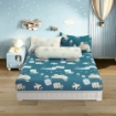 Picture of AKEMI Cotton Twill HeiQ Allergen Cheeky Cheeks Fitted Sheet Set 850TC - Travel Suite (Super Single/ Queen/ King)