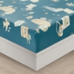 Picture of AKEMI Cotton Twill HeiQ Allergen Cheeky Cheeks Fitted Sheet Set 850TC - Travel Suite (Super Single/ Queen/ King)