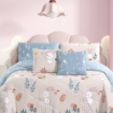 Picture of AKEMI Cotton Essentials Jovial Kids Comforter Set 600TC - Aster Flower (Super Single/ Queen/ King)