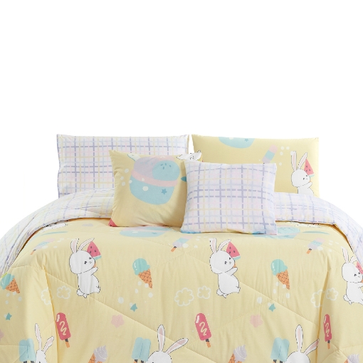 Picture of AKEMI Cotton Essentials Jovial Kids Comforter Set 600TC - Ice Scream (Super Single/ Queen/ King)