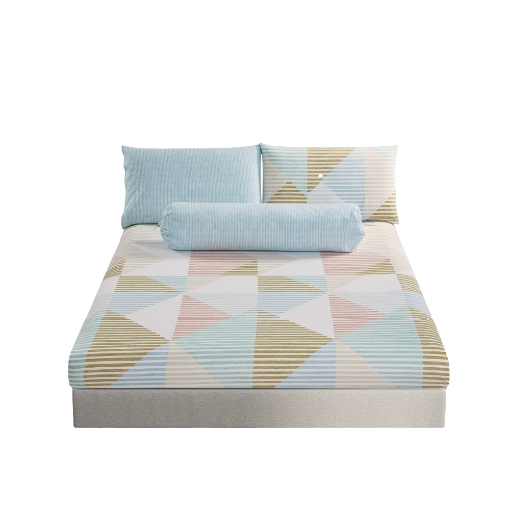 Picture of AKEMI Cotton Essentials Embrace Charm Fitted Sheet Set 600TC - Pete (Super Single/ Queen/ King)