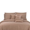 Picture of AKEMI TENCEL™ Lyocell Earnest Quilt Cover Set 1200TC - Divya Citrus Brown (Super Single/ Queen/ King)