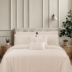 Picture of AKEMI TENCEL™ Lyocell Accord Quilt Cover Set 1300TC - Fluffy Peach (Super Single/Queen/King/Super King)