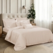Picture of AKEMI TENCEL™ Lyocell Accord Quilt Cover Set 1300TC - Fluffy Peach (Super Single/Queen/King/Super King)