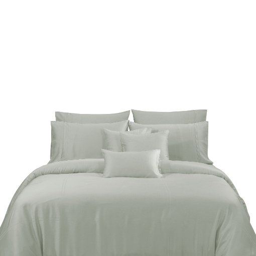 Picture of AKEMI TENCEL™ Lyocell Accord Quilt Cover Set 1300TC - Lucen Grey (Super Single/Queen/King/Super King)