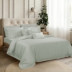 Picture of AKEMI TENCEL™ Lyocell Accord Quilt Cover Set 1300TC - Lucen Grey (Super Single/Queen/King/Super King)