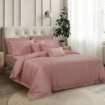 Picture of AKEMI TENCEL™ Lyocell Accord Quilt Cover Set 1300TC - Coral Rose (Super Single/Queen/King/Super King)