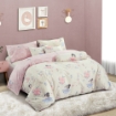 Picture of AKEMI Cotton Twill HeiQ Allergen Cheeky Cheeks Quilt Cover Set 850TC - Flower Ballet (Super Single/ Queen/ King)