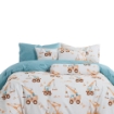 Picture of AKEMI Cotton Twill HeiQ Allergen Cheeky Cheeks Quilt Cover Set 850TC - Hard Work (Super Single/ Queen/ King)