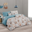 Picture of AKEMI Cotton Twill HeiQ Allergen Cheeky Cheeks Quilt Cover Set 850TC - Hard Work (Super Single/ Queen/ King)