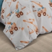 Picture of AKEMI Cotton Twill HeiQ Allergen Cheeky Cheeks Quilt Cover Set 850TC - Hard Work (Super Single/ Queen/ King)