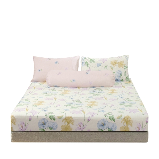 Picture of AKEMI Cotton Twill Adore Fitted Sheet Set | 100% Cotton 850TC - Brantley (Super Single/ Queen/ King)