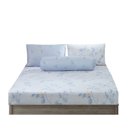 Picture of AKEMI Cotton Twill Adore Fitted Sheet Set | 100% Cotton 850TC - Haukea (Super Single/ Queen/ King)