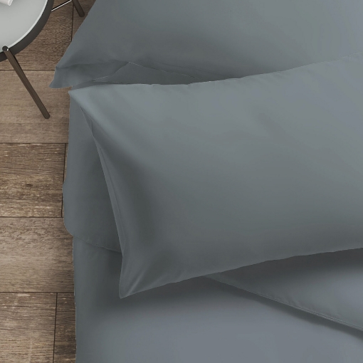 Picture of AKEMI Cotton Essentials Colour Home Divine Pillow Case 600TC - Serene Grey (2pc)