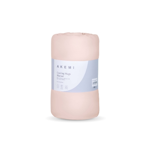 Picture of AKEMI Cooling Hugs Blanket -Mellow Peach (150cm x 200cm)