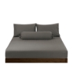 Picture of AKEMI Cotton Sateen Affinity Fitted Sheet Set | 100% Cotton - Shine 1200TC - Midori Grey (Super Single/Queen/King)