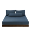 Picture of AKEMI Cotton Sateen Affinity Fitted Sheet Set | 100% Cotton - Shine 1200TC - Calm Blue (Super Single/Queen/King)