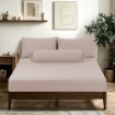Picture of AKEMI Cotton Sateen Affinity Fitted Sheet Set | 100% Cotton - Shine 1200TC - Hushed Violet (Super Single/Queen/King)