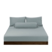 Picture of AKEMI Cotton Sateen Affinity Fitted Sheet Set | 100% Cotton - Shine 1200TC - Pearl Blue (Super Single/Queen/King)