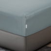 Picture of AKEMI Cotton Sateen Affinity Fitted Sheet Set | 100% Cotton - Shine 1200TC - Pearl Blue (Super Single/Queen/King)