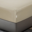 Picture of AKEMI Cotton Sateen Affinity Fitted Sheet Set | 100% Cotton - Shine 1200TC - Fog Khaki (Super Single/Queen/King)