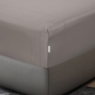 Picture of AKEMI Cotton Sateen Affinity Fitted Sheet Set | 100% Cotton - Shine 1200TC - Warm Grey (Super Single/Queen/King)