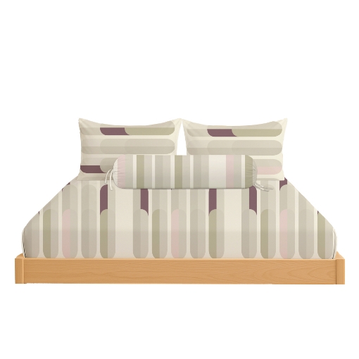 Picture of ai by AKEMI Cheery Collection Fitted Sheet Set 650TC (Super Single/Queen/King) - Casimo